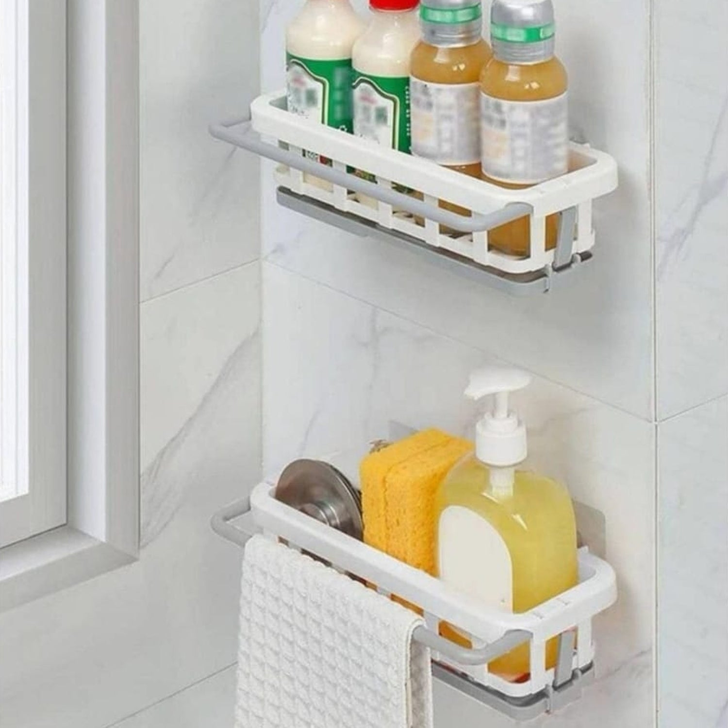 8788 Multipurpose Platic Hanging Drain Rack Retractable Sponge Storage Hanging Rack With Adhesive Hook for Kitchen and Bathroom Dishcloth Holders Basket Drying Tray Organizer 8788 Multipurpose Platic Hanging Drain Rack Retractable Sponge Storage Hanging Rack With Adhesive Hook for Kitchen and Bathroom Dishcloth Holders Basket Drying Tray Organizer